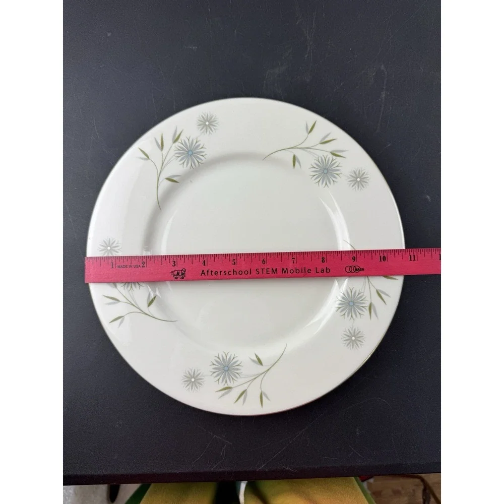Haviland USA Laserre‎ Dinner Plates Floral Gold Trim Set of 3